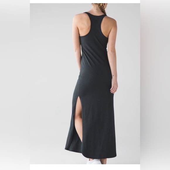 Lululemon Refresh Maxi Dress in Charcoal ,size 6 - Picture 3 of 11